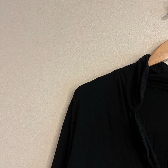 Skims Black Button Front Pajama Top M - Picture 4 of 9